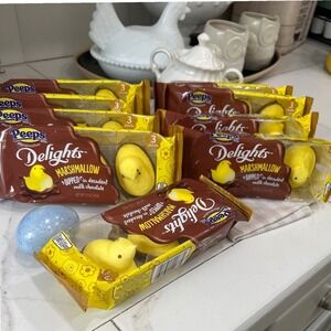 Peeps Marshmallow Delights Dipped in Milk Chocolate 9 PACKS w/ 3 in each Easter